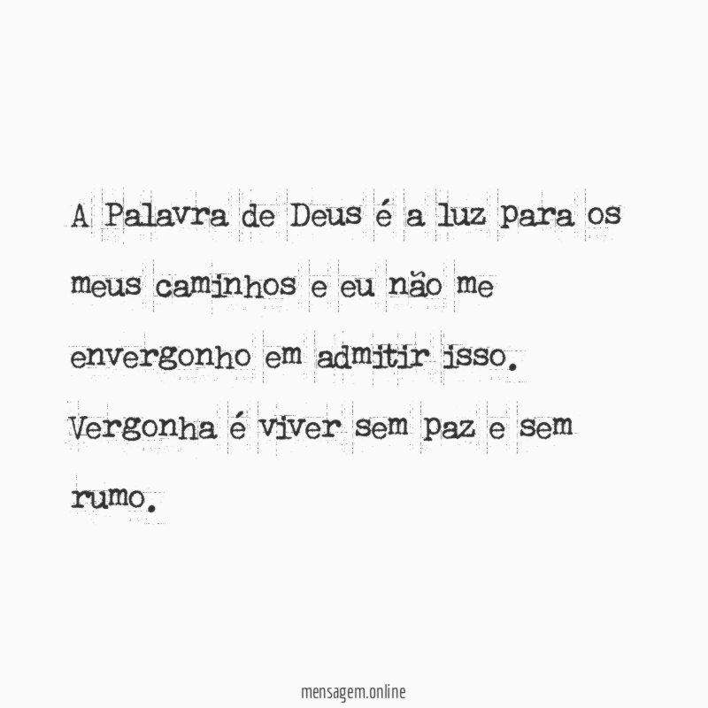 A Palavra de Deus é a luz para