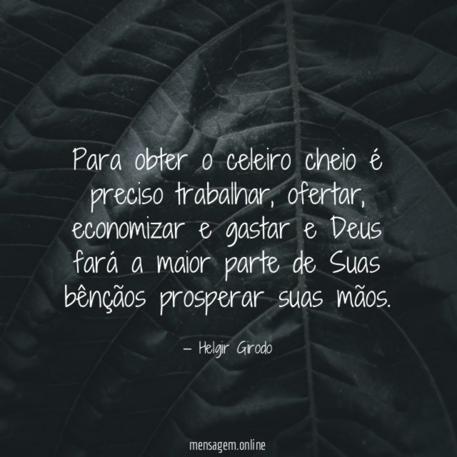 Para obter o celeiro cheio é preciso trabalhar