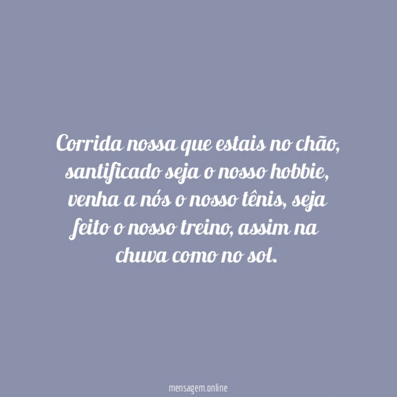 Corrida nossa