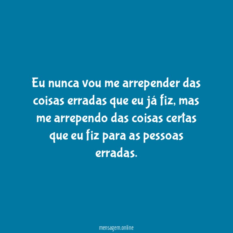 Eu nunca