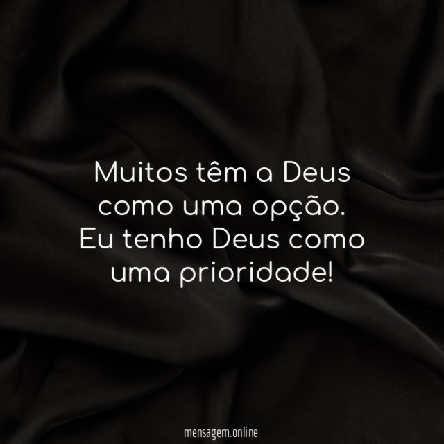 Muitos têm a Deus como uma opção