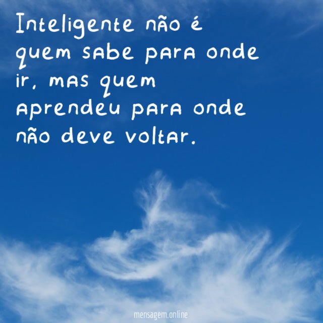 Quem é inteligente