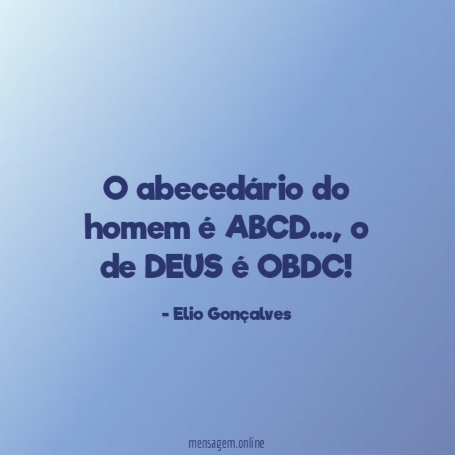 O abecedário do homem é ABCD