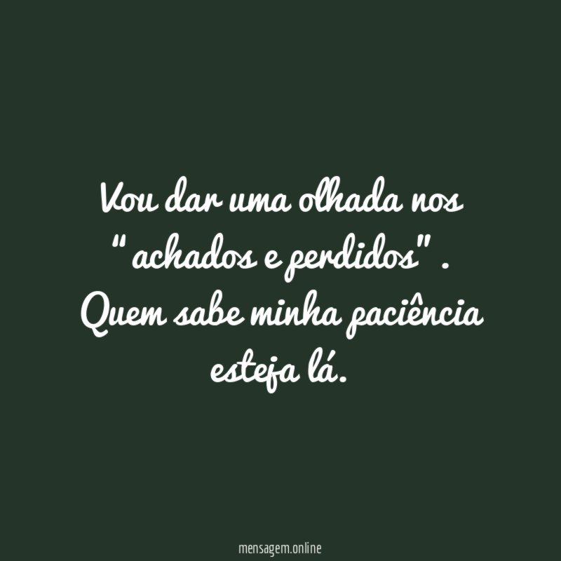 Achados e perdidos