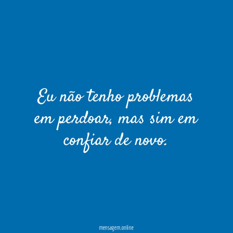 Problemas em perdoar