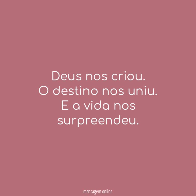 Deus nos criou