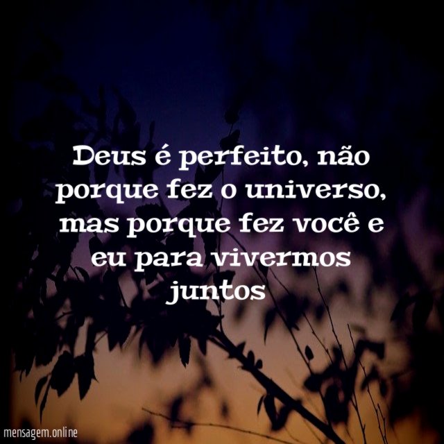 Deus é perfeito