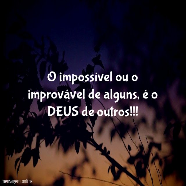 O impossível ou o improvável de alguns