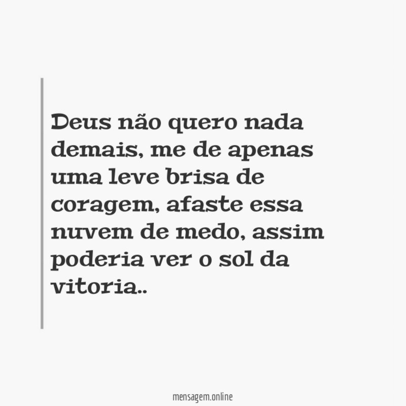 Deus não quero nada demais