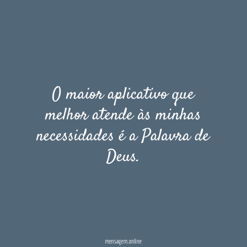 O maior aplicativo que melhor atende às minhas