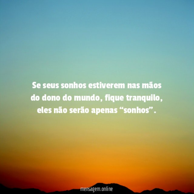 Seus sonhos