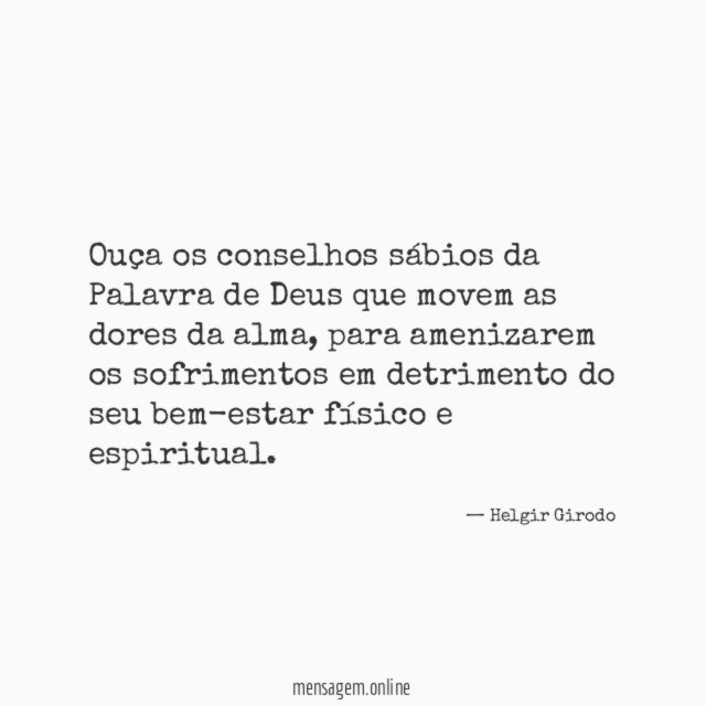 Ouça os conselhos sábios da Palavra de Deus