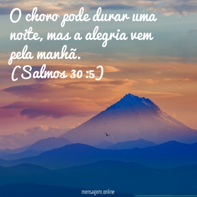 Alegria vem pela manhã