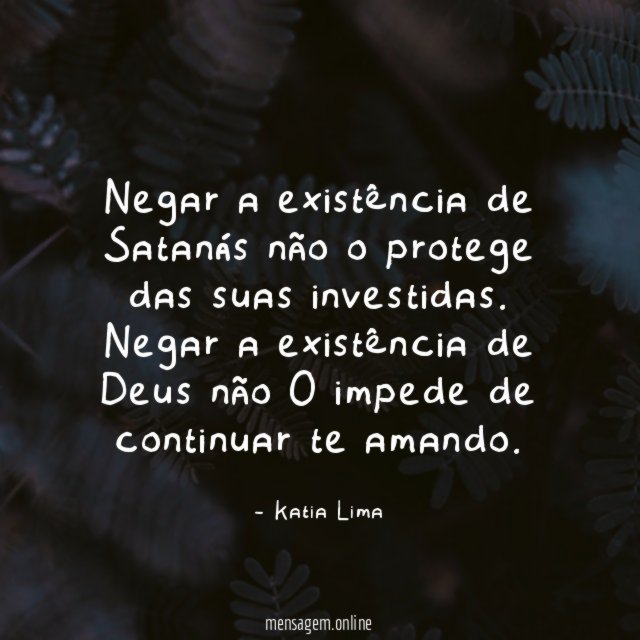 Negar a existência de Satanás não o protege