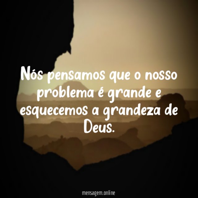 A grandeza de Deus
