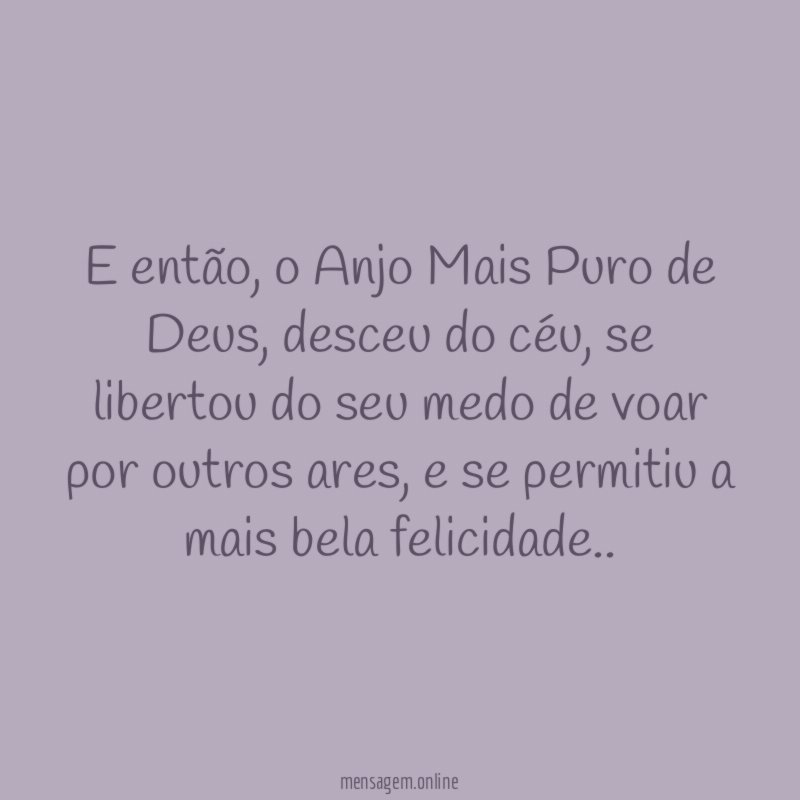 E então