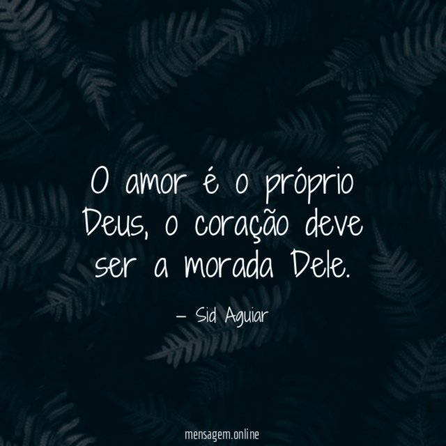O amor é o próprio Deus