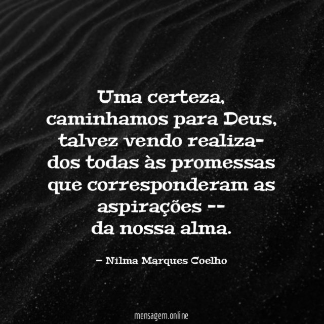Uma certeza
