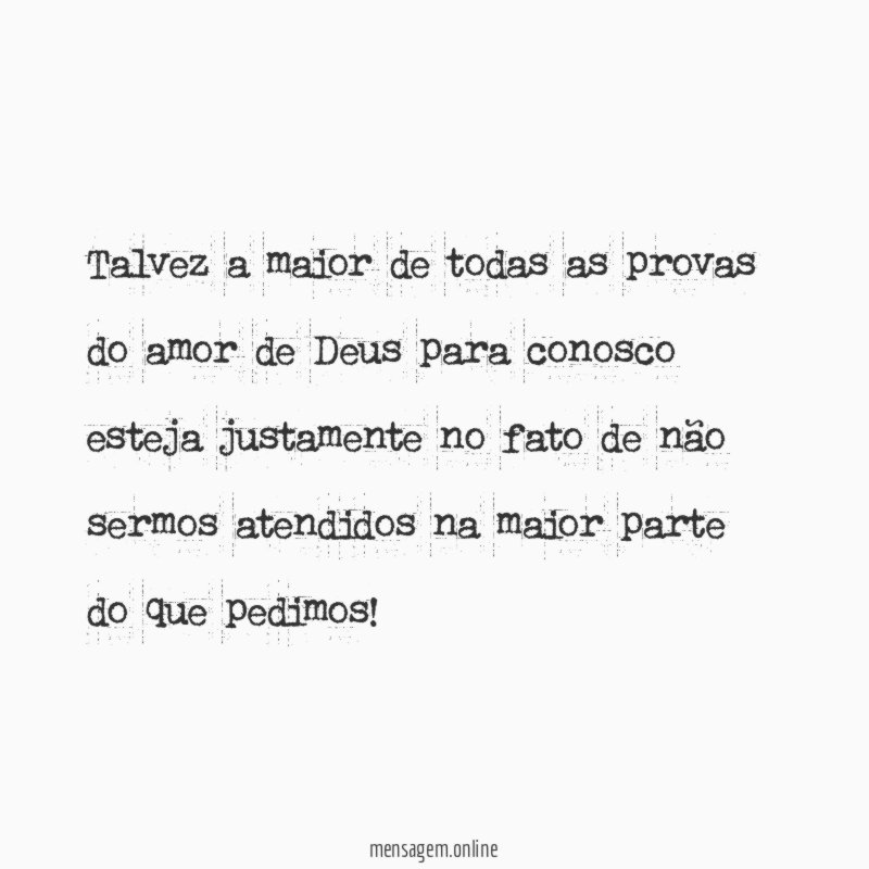 Talvez a maior de todas as provas do