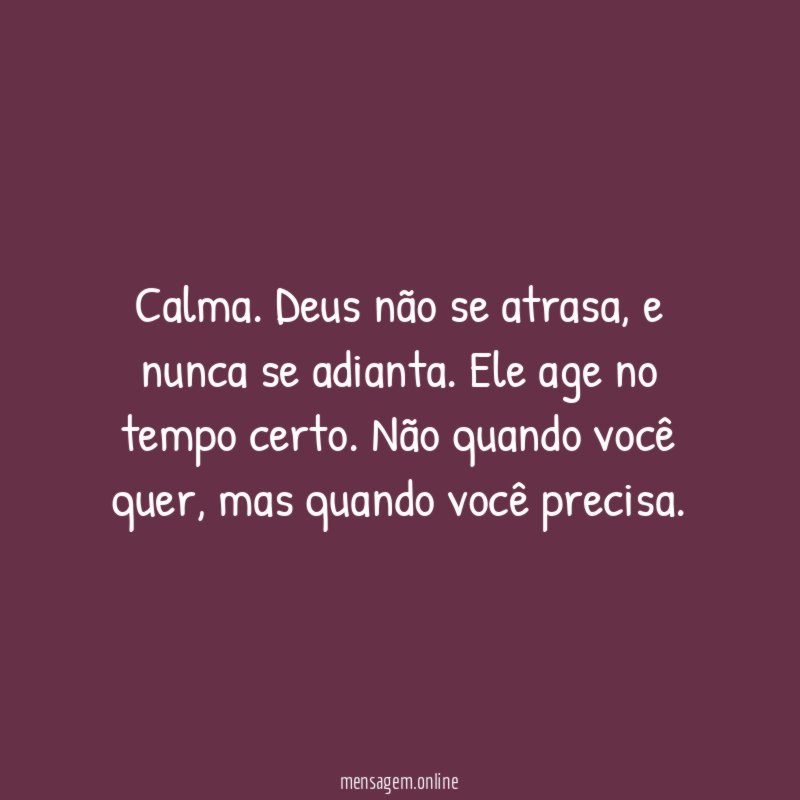 A hora certa