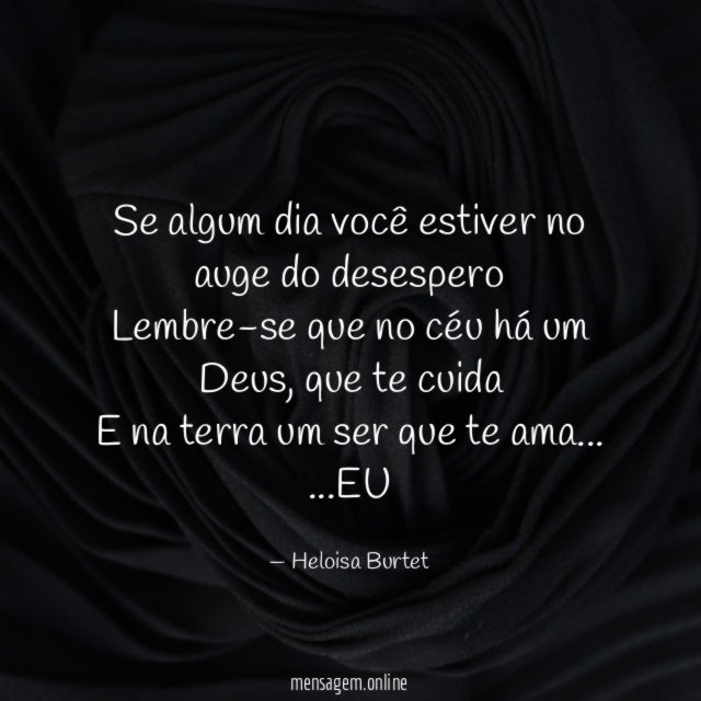 Se algum dia você estiver no auge do