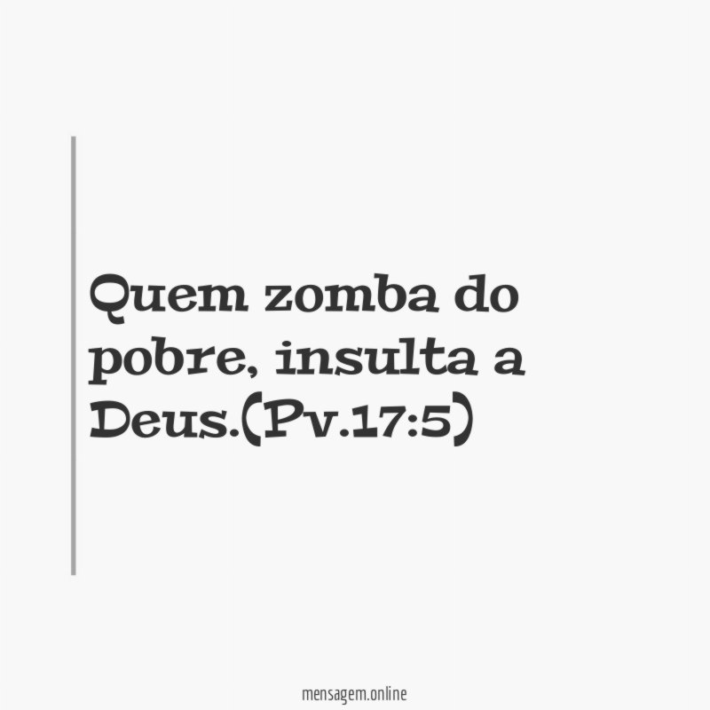 Quem zomba do pobre