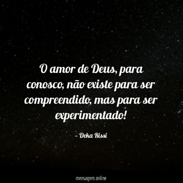 O amor de Deus