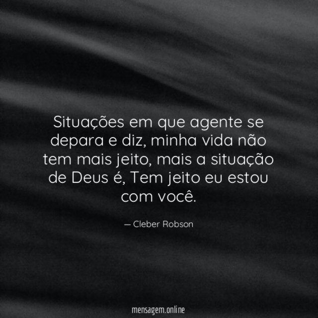 Situações em que agente se depara e diz