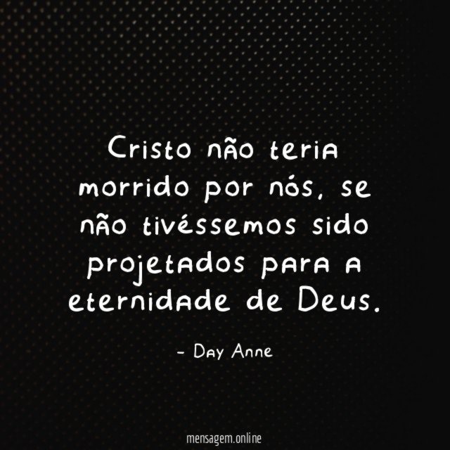 Cristo não teria morrido por nós