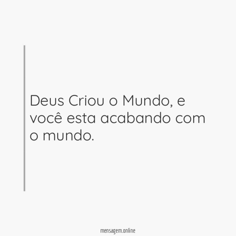 Deus Criou o Mundo