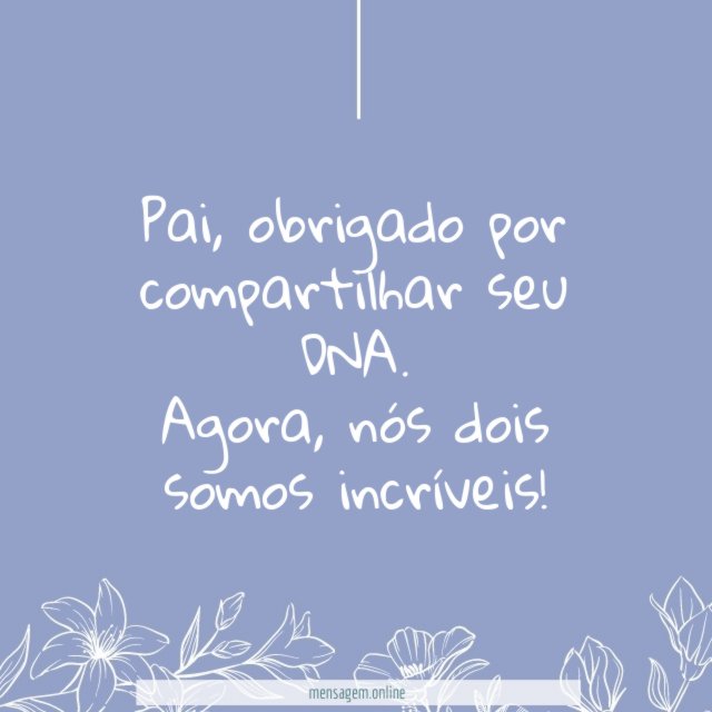 Nós dois somos incríveis