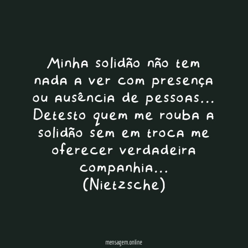 Minha solidão