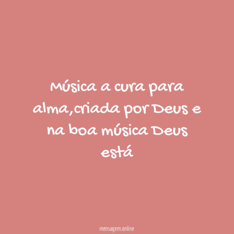 Música a cura para alma