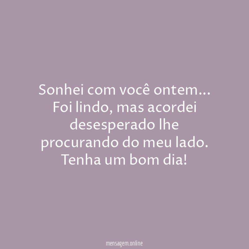 Sonhei com você