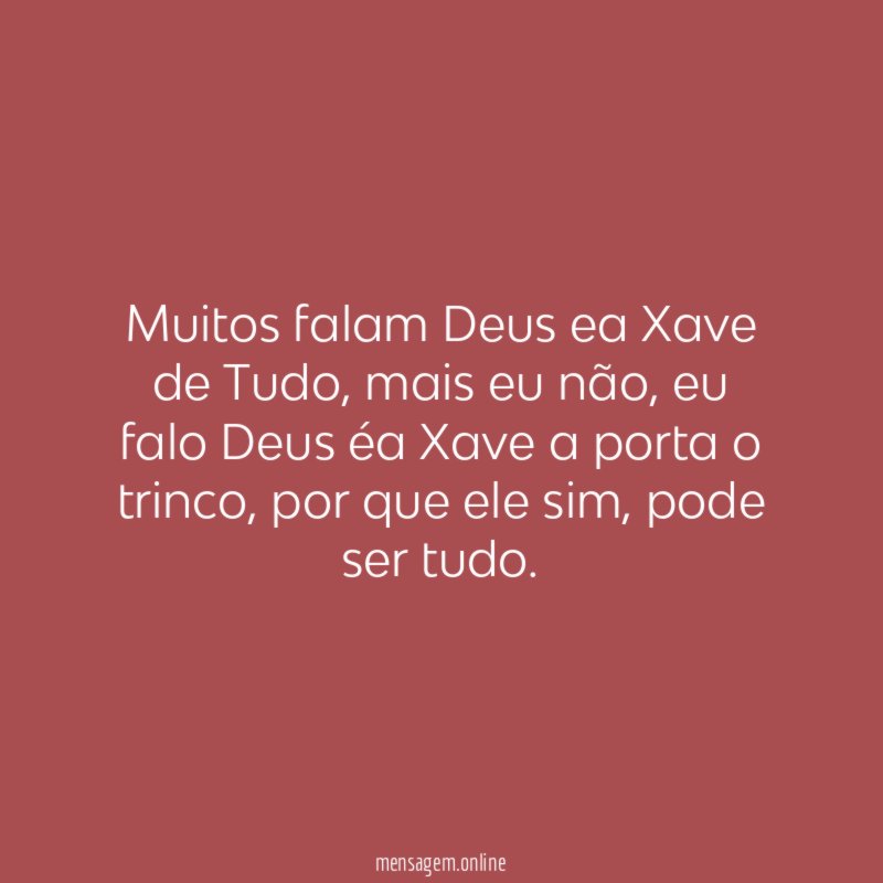 Muitos falam Deus ea Xave de Tudo