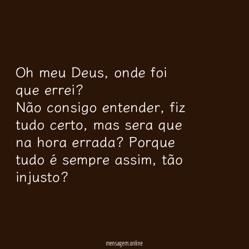 Oh meu Deus