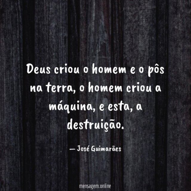 Deus criou o homem e o pôs na terra