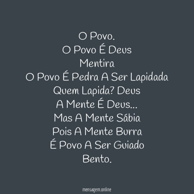 O Povo.