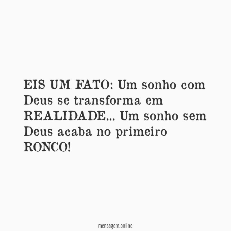 EIS UM FATO