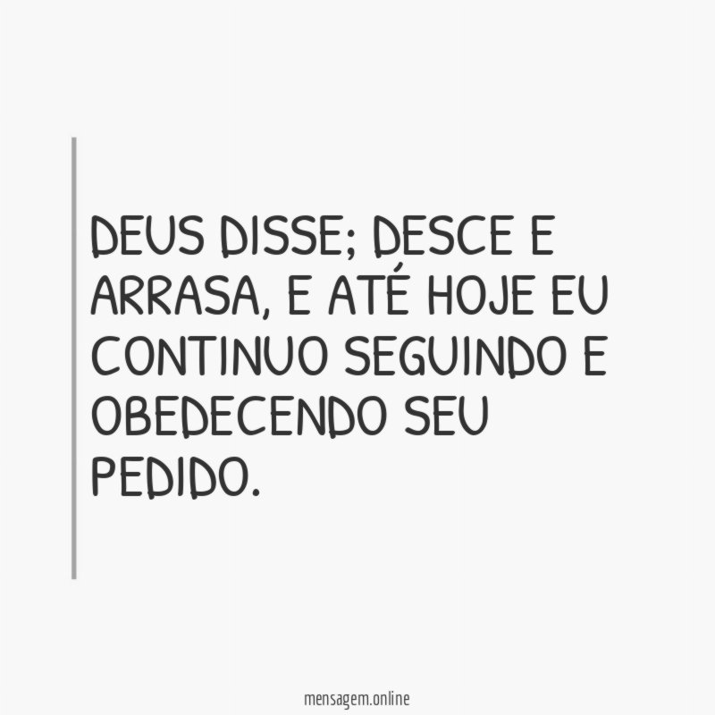 Deus disse