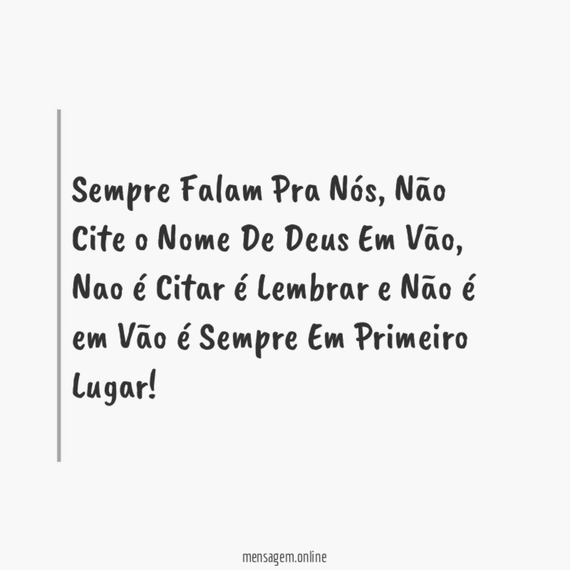Sempre Falam Pra Nós
