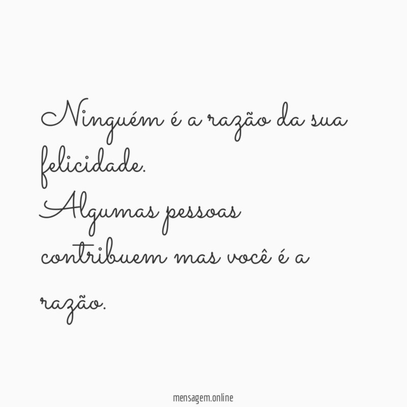 Você é a razão