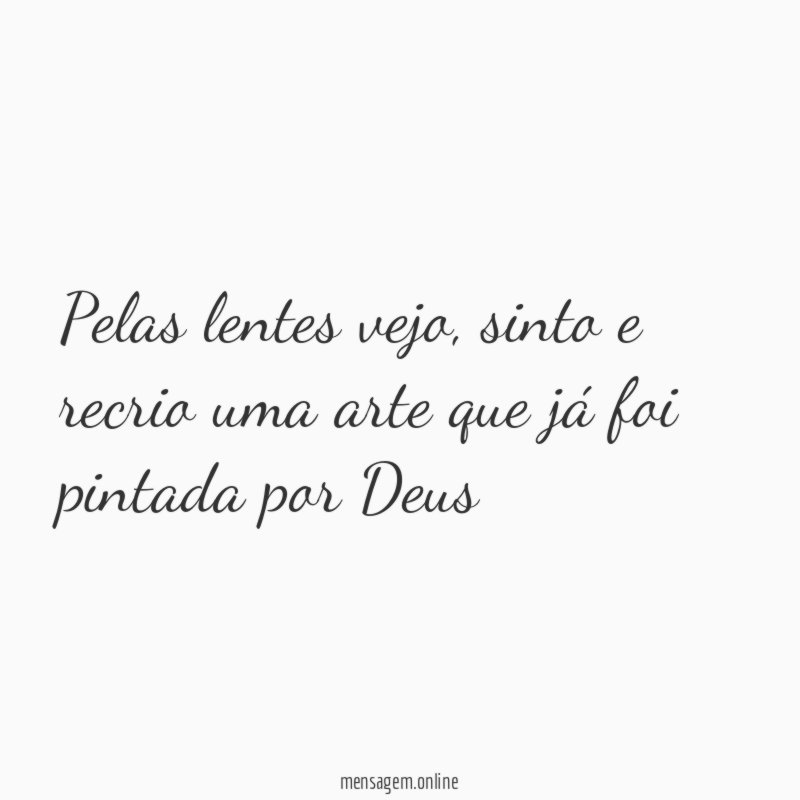 Pelas lentes vejo