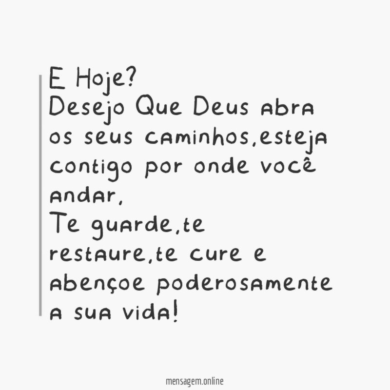 E Hoje