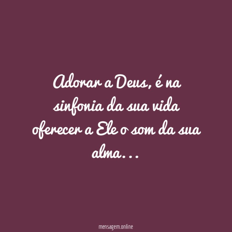 Adorar a Deus