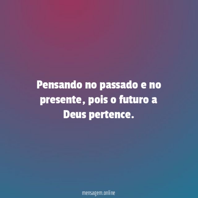 Pensando no passado e no presente