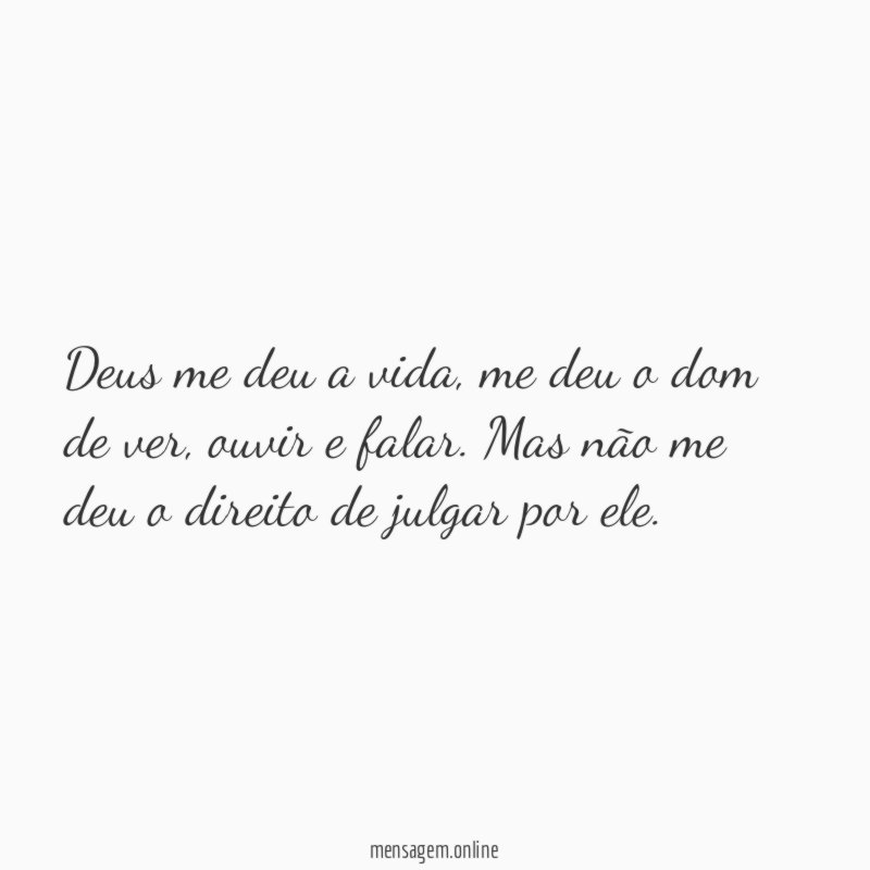 Deus me deu a vida