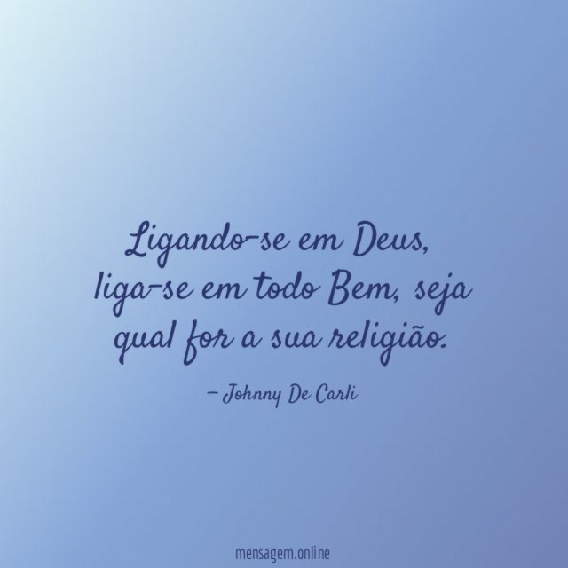 Ligando-se em Deus