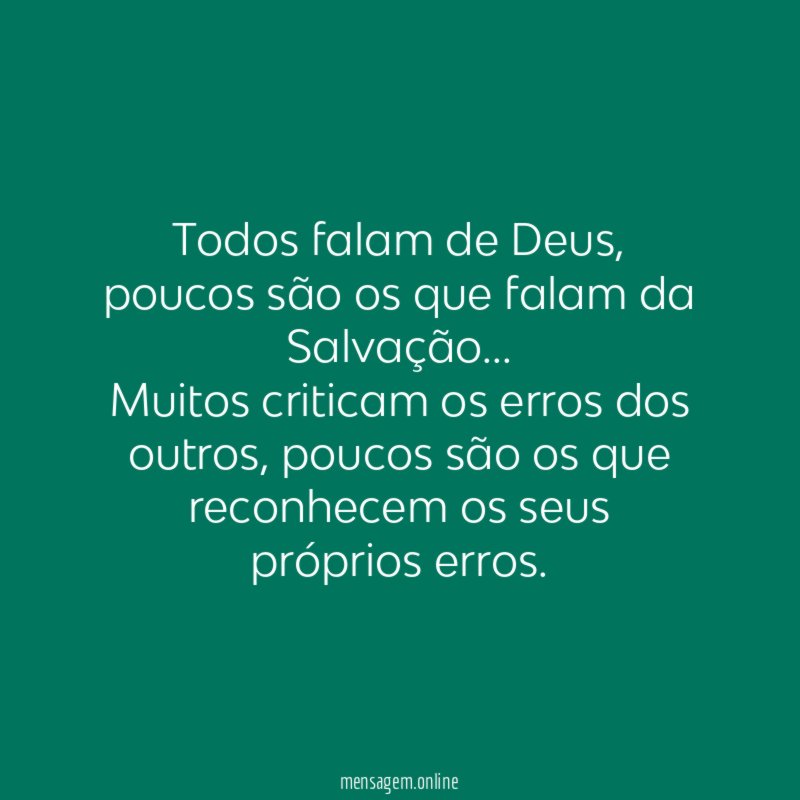 Todos falam de Deus