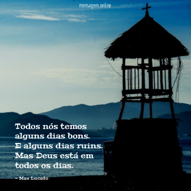 Todos nós temos alguns dias bons